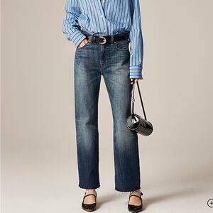NWT J. Crew Nipped Rigid High Rise Straight Leg Jean
